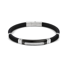 Load image into Gallery viewer, CITY ENERGY BRACELET 028819/060 BLACK PVD, STAINLESS STEEL &amp; CZ
