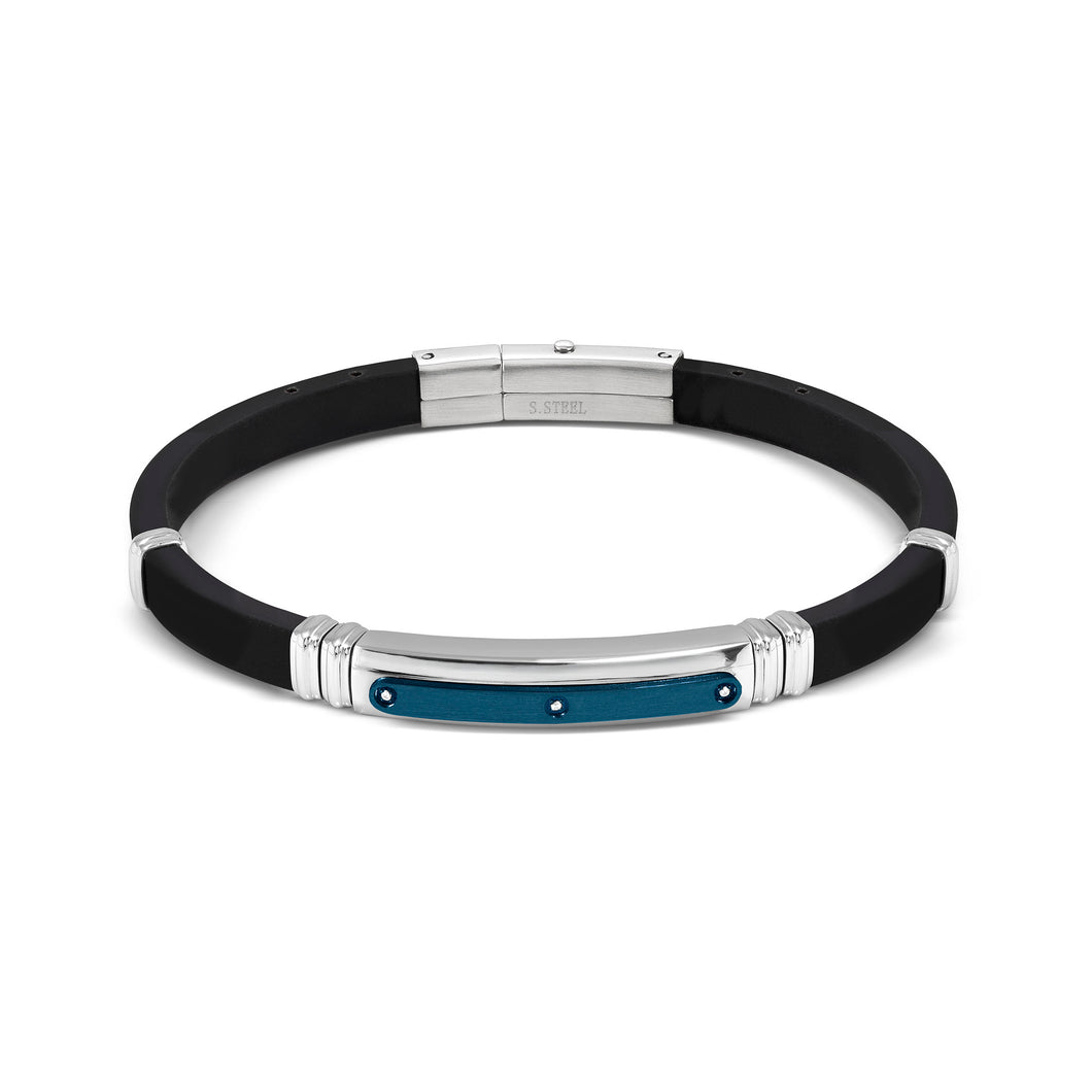 CITY ENERGY BRACELET 028820/058 STAINLESS STEEL, BLUE PVD & CZ