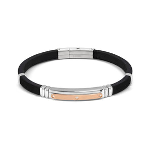 CITY ENERGY BRACELET 028820/059 STAINLESS STEEL, ROSE GOLD PVD & CZ