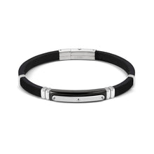 Load image into Gallery viewer, CITY ENERGY BRACELET 028820/060 STAINLESS STEEL, BLACK PVD &amp; BLACK CZ
