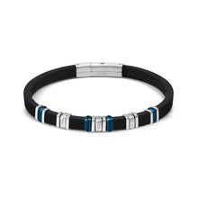 Load image into Gallery viewer, CITY ENERGY BRACELET 028821/058 STAINLESS STEEL, BLUE PVD &amp; WHITE CZ
