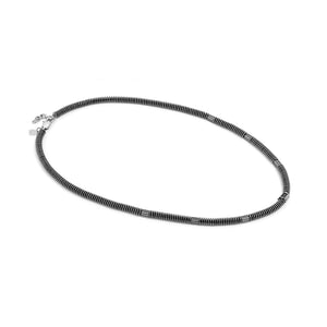 B-YOND NECKLACE 028952/015  S/STEEL BLACK PVD WASHER LINK CHAIN
