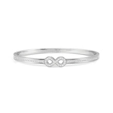 Load image into Gallery viewer, PRETTY BANGLES 029501/02/065 STAINLESS STEEL INFINITY WITH CZ

