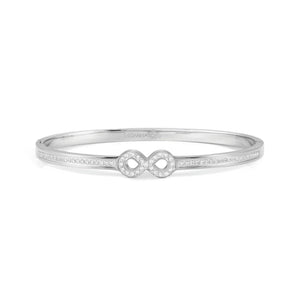 PRETTY BANGLES 029501/02/065 STAINLESS STEEL INFINITY WITH CZ
