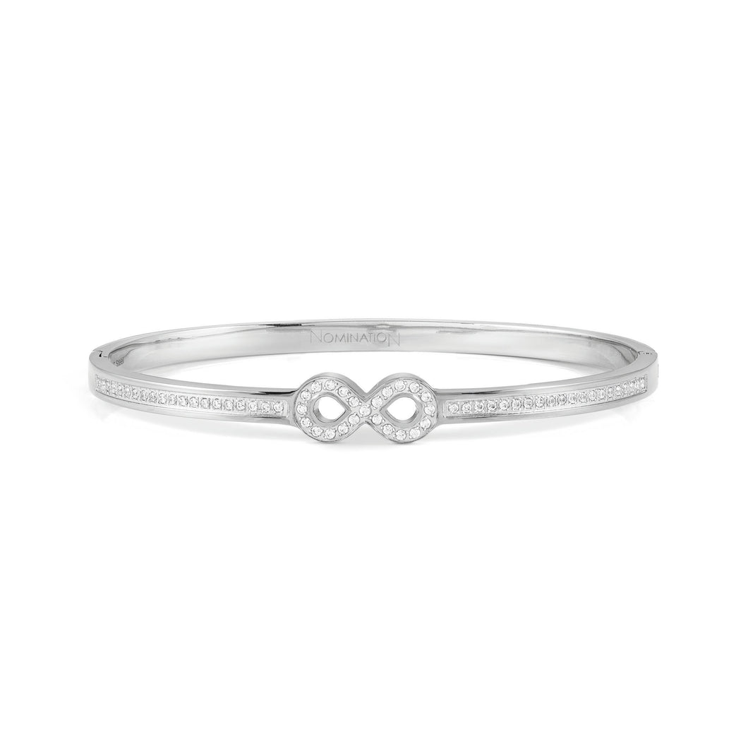 PRETTY BANGLES 029501/02/065 STAINLESS STEEL INFINITY WITH CZ