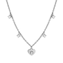 Load image into Gallery viewer, MYSOPHIE NECKLACE 029901/022 HEART &amp; CZ PENDANTS
