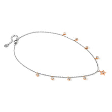 Load image into Gallery viewer, MYSOPHIE NECKLACE 029905/023 ROSE GOLD STAR &amp; CZ PENDANTS
