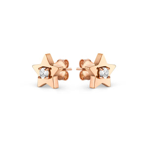 MYSOPHIE EARRINGS 029907/023 ROSE GOLD STAR CZ STUDS