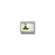 Load image into Gallery viewer, COMPOSABLE CLASSIC LINK 030250/12 IRISH DANCER IN 18K GOLD AND ENAMEL
