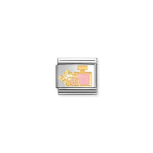 Load image into Gallery viewer, COMPOSABLE CLASSIC LINK 030272/93 PERFUME WITH FLOWER IN 18K GOLD &amp; ENAMEL
