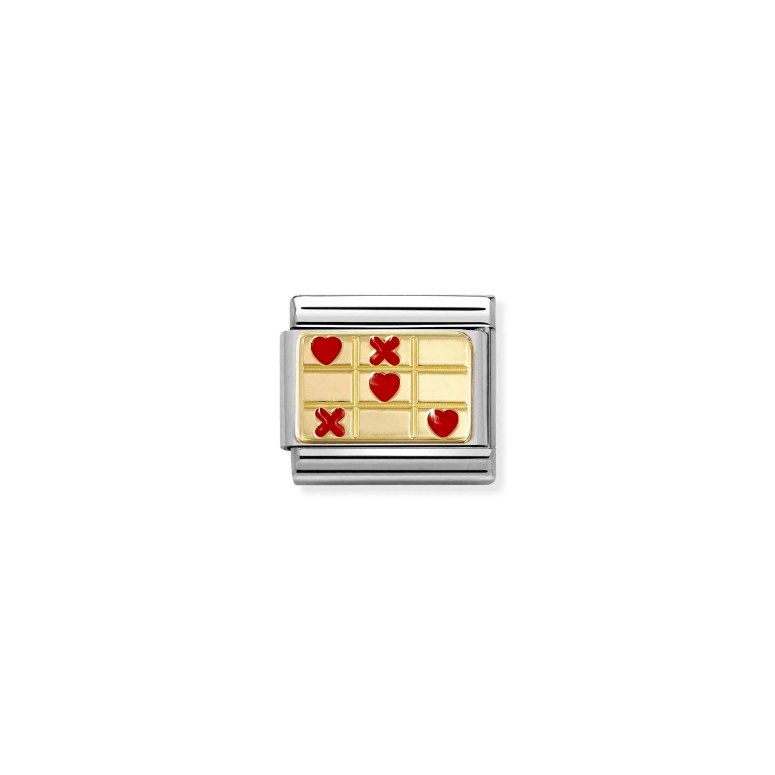 COMPOSABLE CLASSIC LINK 030284/71 LOVE WINS RED IN 18K GOLD & ENAMEL