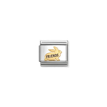 Load image into Gallery viewer, COMPOSABLE CLASSIC LINK 030285/73 FRIENDS RABBIT IN 18K GOLD &amp; ENAMEL
