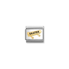 Load image into Gallery viewer, COMPOSABLE CLASSIC LINK 030285/90 SKATE BOARD IN 18K GOLD &amp; ENAMEL
