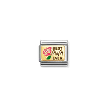 Load image into Gallery viewer, COMPOSABLE CLASSIC LINK 030289/15 BEST MOM EVER IN 18K GOLD &amp; ENAMEL
