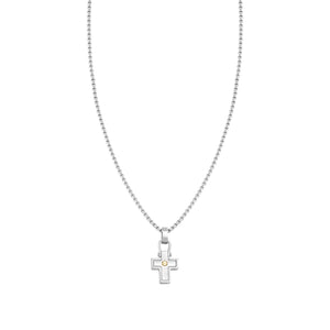 MANVISION NECKLACE 133004/012 CROSS GOLD SCREW
