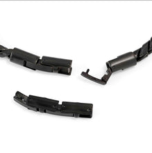 Load image into Gallery viewer, MANVISION STONES BRACELET 133022/030 BLACK PVD CHAIN
