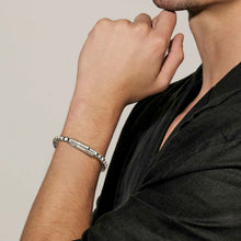Load image into Gallery viewer, MANVISION STONES BRACELET 133024/001/002/003 SILVER CHAIN
