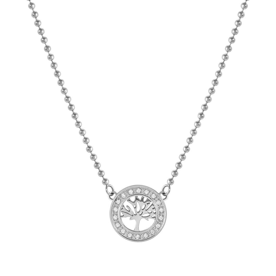 SOFFIO D'AMORE NECKLACE 134001/017 CZ TREE OF LIFE PENDANT