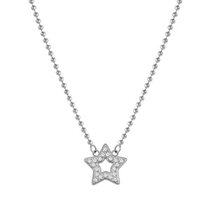 SOFFIO D'AMORE NECKLACE 134001/023 CZ STAR PENDANT