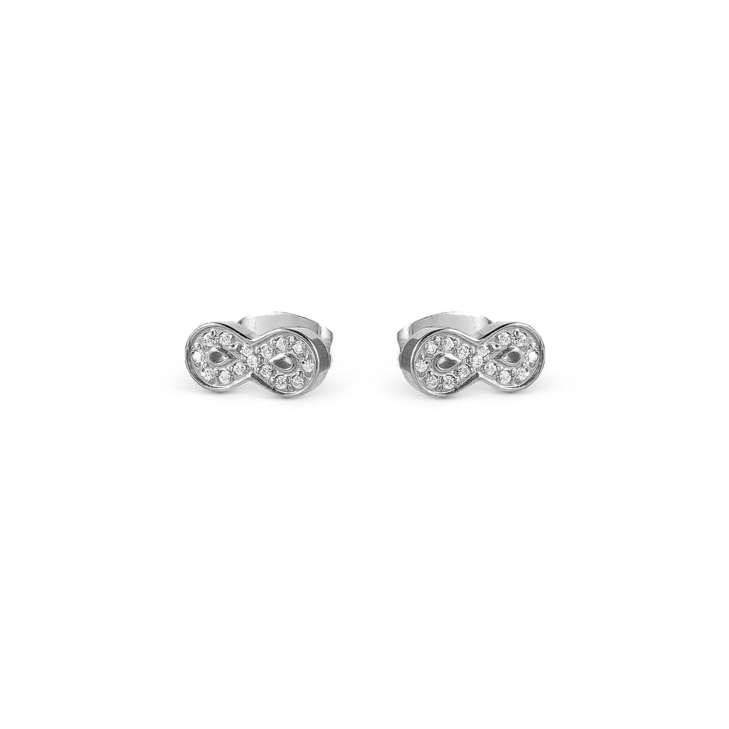SOFFIO D'AMORE EARRINGS 134002/024 INFINITY WITH CZ