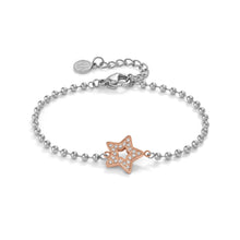 Load image into Gallery viewer, SOFFIO D&#39;AMORE BRACELET 134003/023 ROSE GOLD STAR WITH CZ
