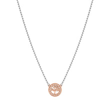 Load image into Gallery viewer, SOFFIO D&#39;AMORE NECKLACE 134004/017 ROSE GOLD CZ TREE OF LIFE PENDANT

