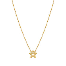 Load image into Gallery viewer, SOFFIO D&#39;AMORE NECKLACE 134007/023 GOLD CZ STAR PENDANT

