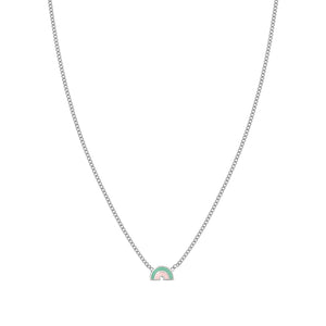 FAIRYICONS STAINLESS STEEL NECKLACE 134102/044 RAINBOW WITH ENAMEL