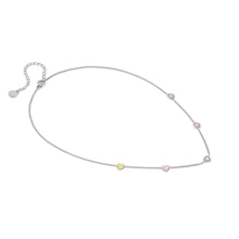 Load image into Gallery viewer, FAIRYICONS STAINLESS STEEL NECKLACE 134103/022 MULTI HEART WITH ENAMEL
