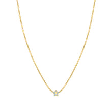 Load image into Gallery viewer, FAIRYICONS GOLD NECKLACE 134108/023 STAR WITH BLUE ENAMEL
