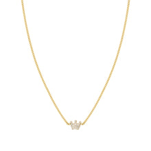 Load image into Gallery viewer, FAIRYICONS GOLD NECKLACE 134108/039 CROWN WITH CZ
