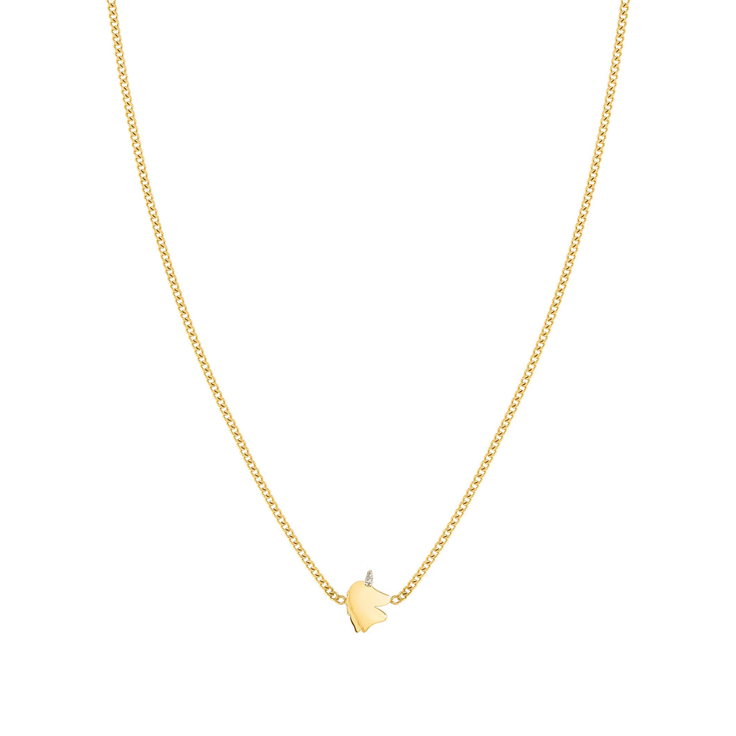 FAIRYICONS GOLD NECKLACE 134108/049 UNICORN