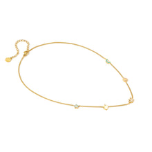 Load image into Gallery viewer, FAIRYICONS GOLD NECKLACE 134109/050 MULTI SYMBOL WITH ENAMEL &amp; CZ

