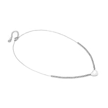 Load image into Gallery viewer, EMOSFERE STAINLESS STEEL NECKLACE 134205/036 HEART WITH M-O-P
