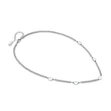 Load image into Gallery viewer, EMOSFERE STAINLESS STEEL NECKLACE 134207/036 MULTI HEART WITH M-O-P
