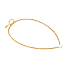 Load image into Gallery viewer, EMOSFERE GOLD NECKLACE 134216/036 HEART WITH M-O-P
