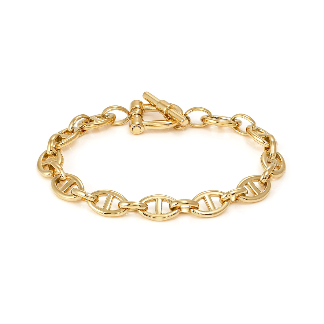 ECCLETTICA BRACELET 134302/012 GOLD NAVY CHAIN