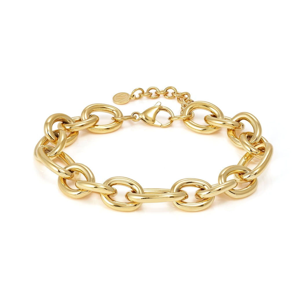 ECCLETTICA BRACELET 134304/012 GOLD LARGE CHAIN