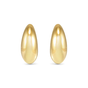 ECCLETTICA EARRING 134315/012 GOLD MEDIUM MOON STUDS