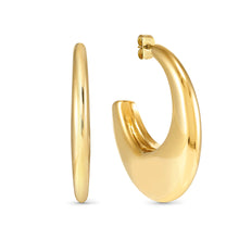 Load image into Gallery viewer, ECCLETTICA EARRING 134319/012 GOLD MEDIUM HOOP

