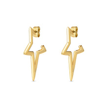 Load image into Gallery viewer, ECCLETTICA EARRING 134322/012 GOLD STAR HOOP
