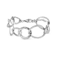 Load image into Gallery viewer, WEAR &amp; STYLE BRACELET 134506/001 S/STEEL HAMMERED LINK CHAIN
