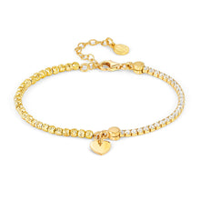 Load image into Gallery viewer, CHIC &amp; CHARM CELEBRATION CZ BRACELET 148616/088 GOLD HEART
