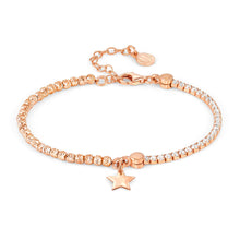 Load image into Gallery viewer, CHIC &amp; CHARM CELEBRATION CZ BRACELET 148616/090 ROSE GOLD STAR
