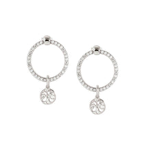 Load image into Gallery viewer, CHIC &amp; CHARM CELEBRATION CZ EARRINGS 148618/062 SILVER TREE OF LIFE
