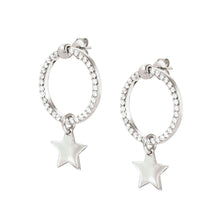 Load image into Gallery viewer, CHIC &amp; CHARM CELEBRATION CZ EARRINGS 148618/089 SILVER STAR
