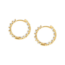 Load image into Gallery viewer, CHIC &amp; CHARM JOYFUL EARRINGS 148635/012 GOLD &amp; CZ
