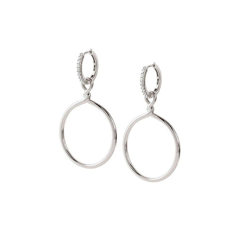 ENDLESS EARRINGS 149109/003 SILVER WITH CZ