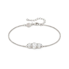 Load image into Gallery viewer, COLOUR WAVE BRACELET 149817/001 STERLING SILVER &amp; WHITE CZ

