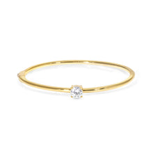 Load image into Gallery viewer, COLOUR WAVE RIGID BRACELET 149819/012 GOLD &amp; WHITE CZ
